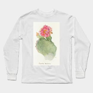 Beavertail cactus - Botanical Illustration Long Sleeve T-Shirt